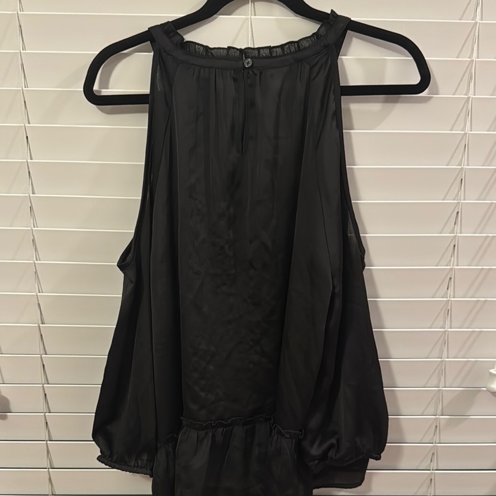I.N.C. International Concepts Black Embroidered Women's Top Size L (USED) - Picture 4 of 7
